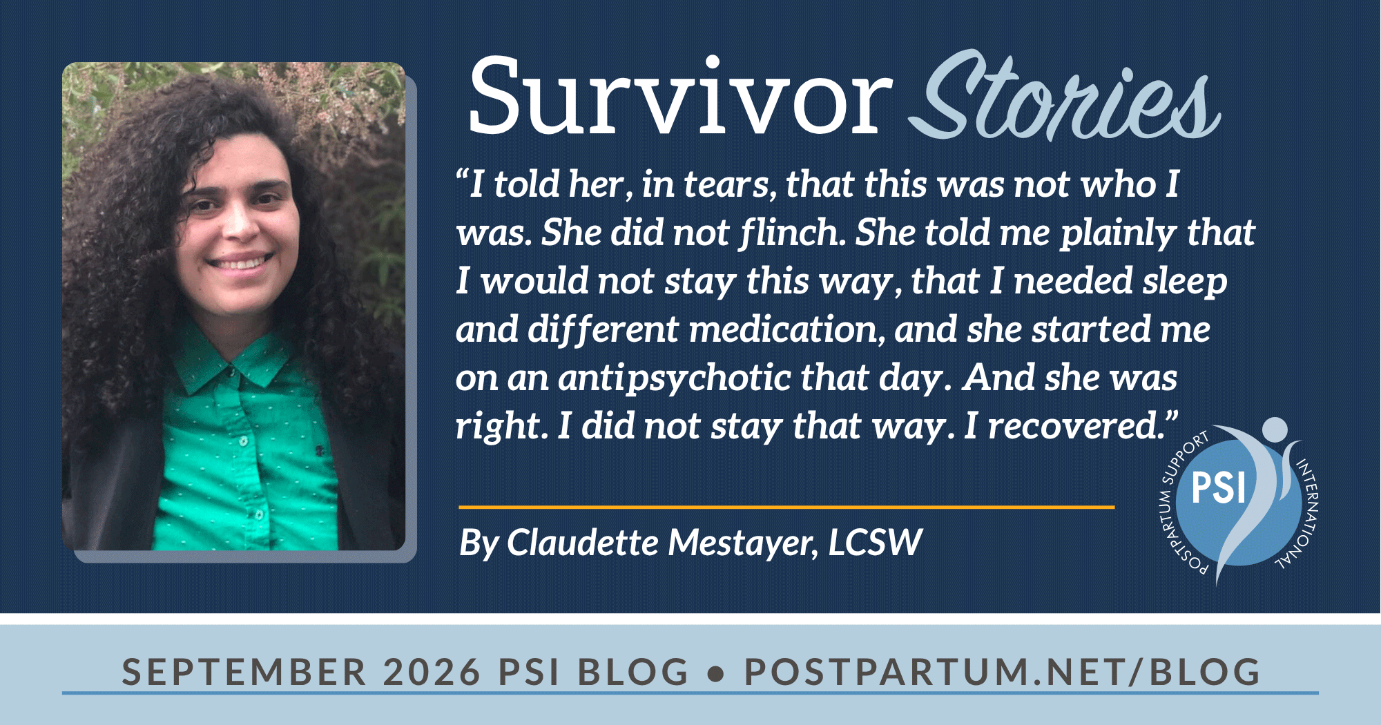 “Six weeks is not a long wait by health care standards. For a mother in psychiatric crisis, it can be the difference between recovery and catastrophe.” When "Anxious" Is the Only Word a Mother Can Say By Claudette Mestayer, LCSW